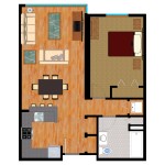 1 Bedroom Furnished